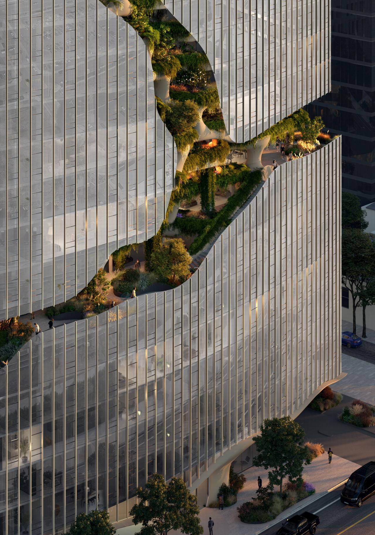 BIM建筑|MAD美国第四个作品“垂直峡谷”动工 BIM建筑|MAD美国第四个作品“垂直峡谷”动工