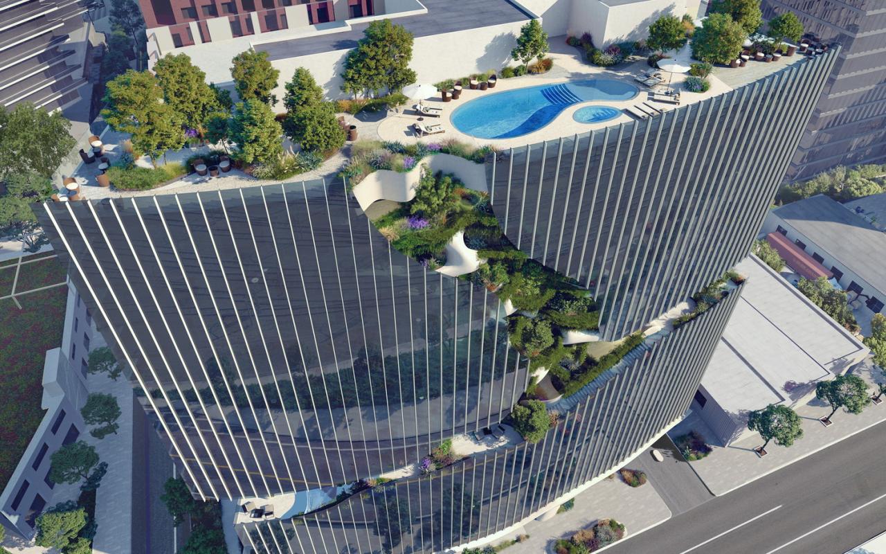 BIM建筑|MAD美国第四个作品“垂直峡谷”动工 BIM建筑|MAD美国第四个作品“垂直峡谷”动工