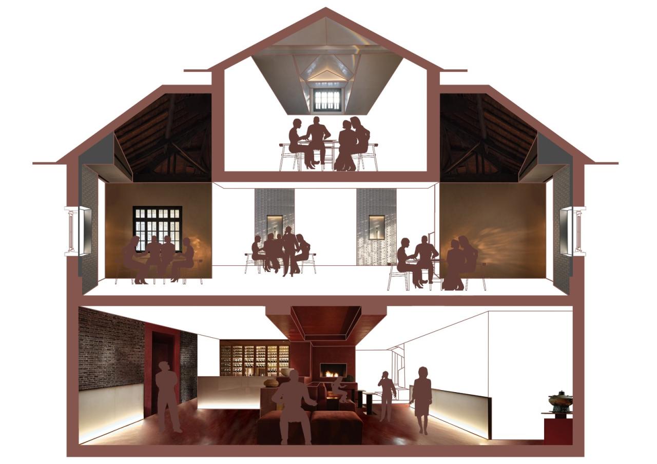 BIM建筑|历史建筑中的火锅“博物馆”:杭州GUD火锅餐厅旗舰店 / 八荒设计 BIM建筑|历史建筑中的火锅“博物馆”:杭州GUD火锅餐厅旗舰店 / 八荒设计