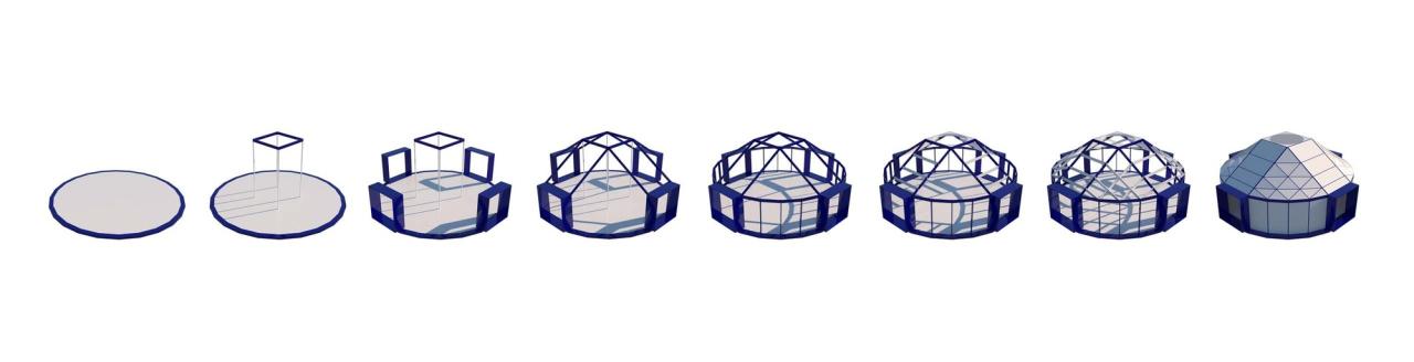 BIM建筑|几何蒙古包 / 阁尔工作室 BIM建筑|几何蒙古包 / 阁尔工作室