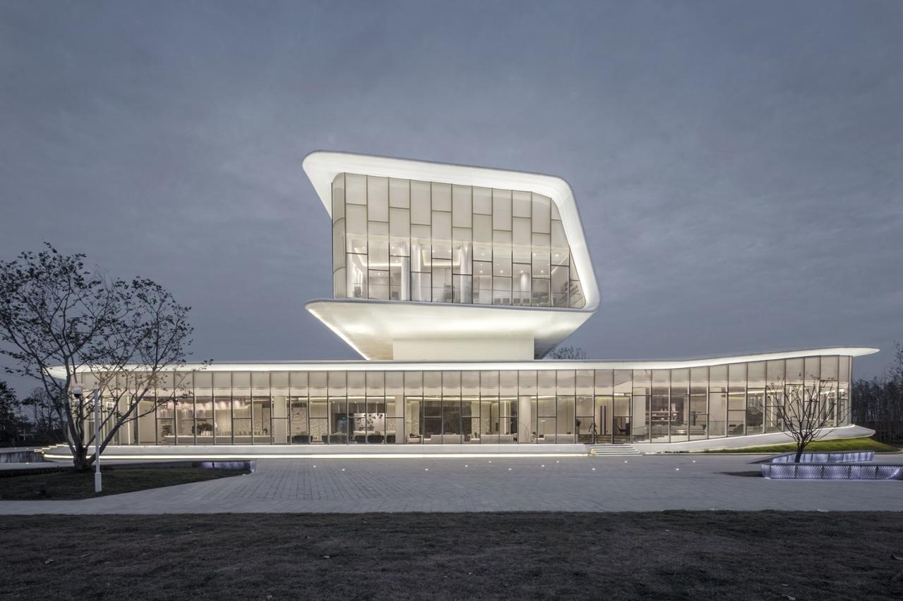 BIM建筑|反重力生长的有机体—洪湖·新滩展示中心 / UA尤安设计 BIM建筑|反重力生长的有机体—洪湖·新滩展示中心 / UA尤安设计