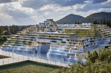 BIM建筑|“巴宝莉”在济州岛创建镜像“游击商店”-BIM建筑网