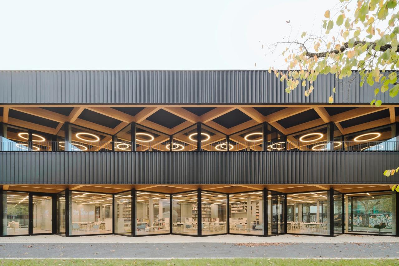 BIM建筑|旋转45度,校园食堂与媒体中心 / wulf architekten BIM建筑|旋转45度,校园食堂与媒体中心 / wulf architekten