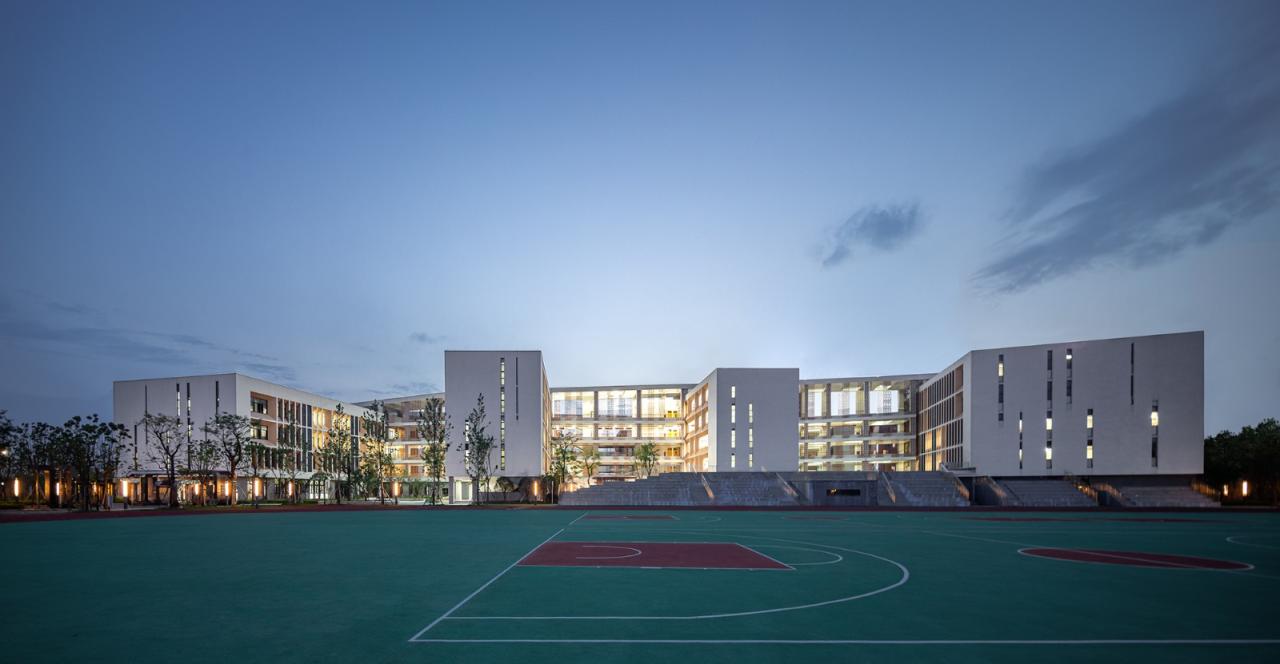 BIM建筑|开放式教育园林——宁波万科潘火实验中学 / UA尤安设计 BIM建筑|开放式教育园林——宁波万科潘火实验中学 / UA尤安设计