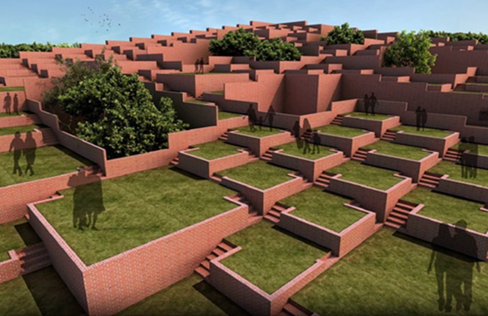 BIM建筑|桑杰·普里设计印度无障碍阶梯式绿色屋顶 BIM建筑|桑杰·普里设计印度无障碍阶梯式绿色屋顶