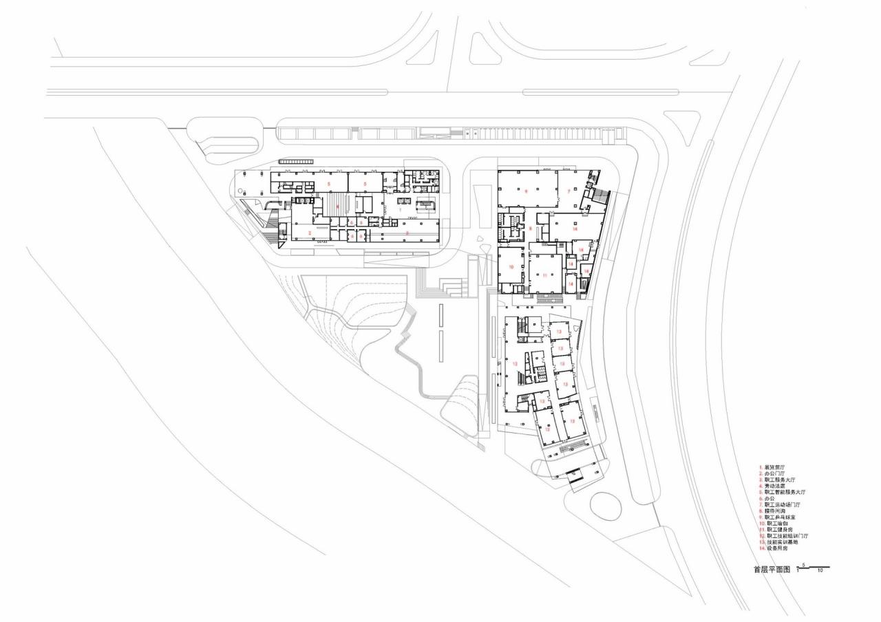 BIM建筑|龙岩工人文化宫 / 天津华汇 BIM建筑|龙岩工人文化宫 / 天津华汇
