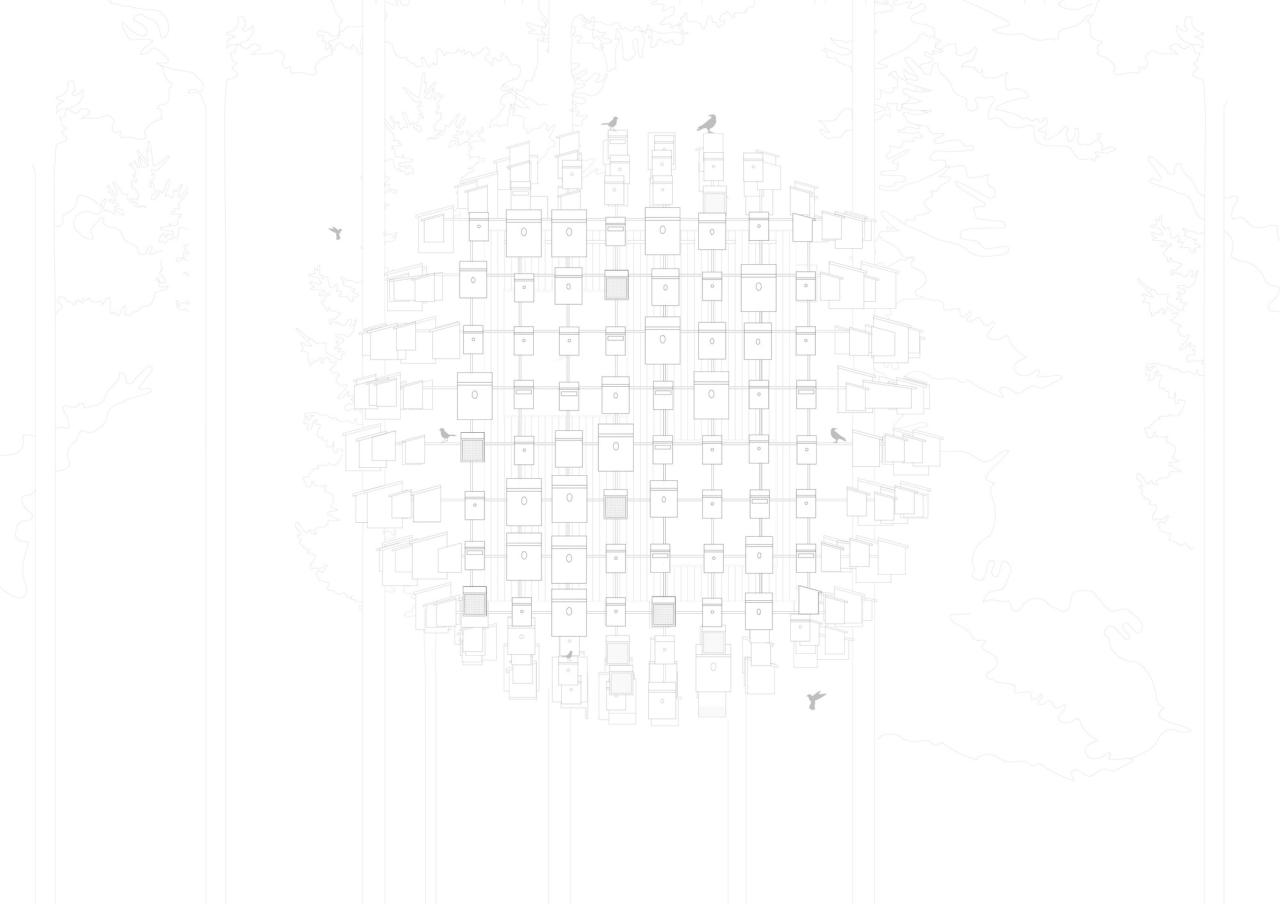 BIM建筑|树顶酒店“生物圈” / BIG BIM建筑|树顶酒店“生物圈” / BIG