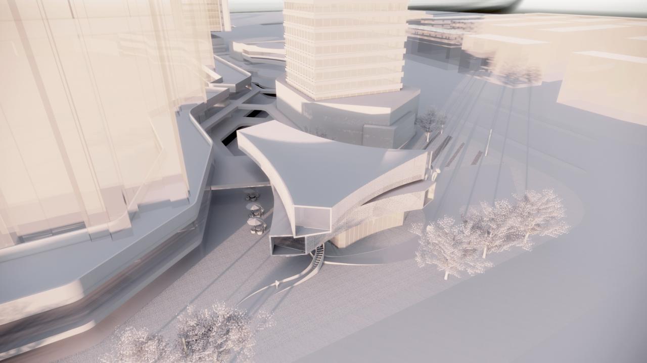 BIM建筑|以可感知温度充盈场所空间:徐州三盛·中城展示中心 / UA尤安设计 BIM建筑|以可感知温度充盈场所空间:徐州三盛·中城展示中心 / UA尤安设计