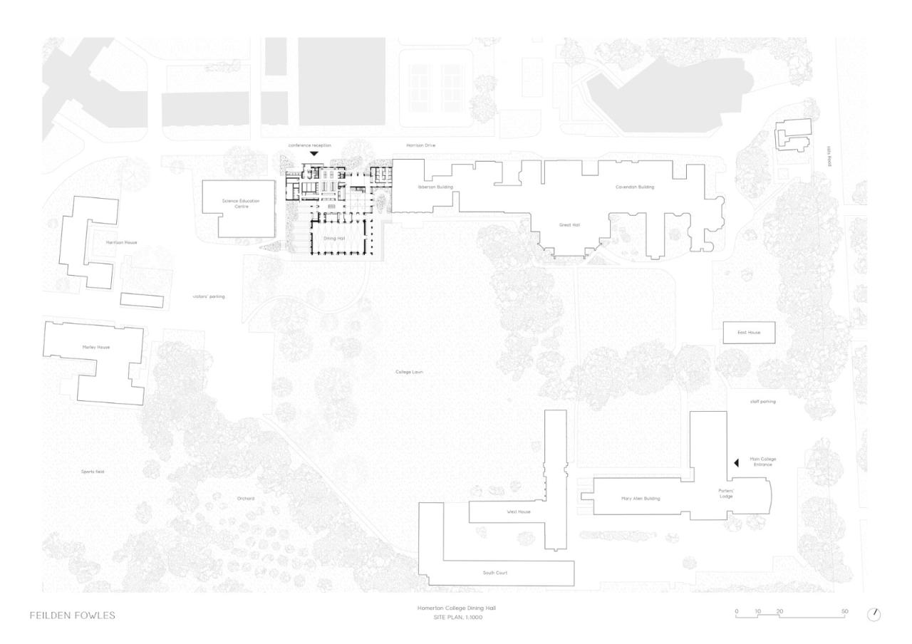 BIM建筑|复古绿釉,剑桥大学食堂 / Feilden Fowles BIM建筑|复古绿釉,剑桥大学食堂 / Feilden Fowles