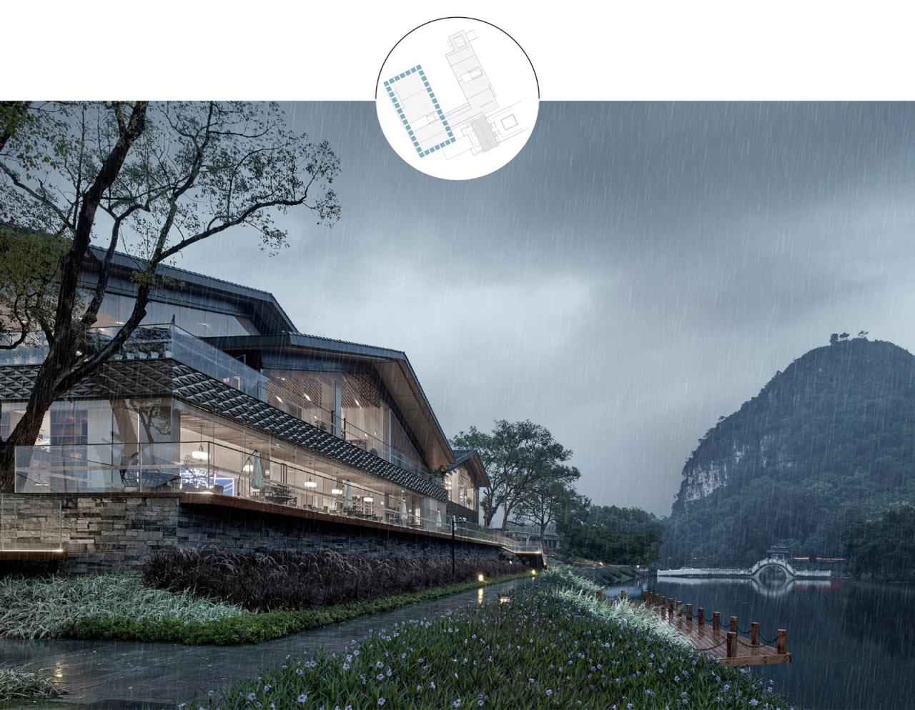 BIM建筑|山水间的“负空间”营造 ——漓江文化旅游度假区塔山会馆 / UA尤安设计 BIM建筑|山水间的“负空间”营造 ——漓江文化旅游度假区塔山会馆 / UA尤安设计