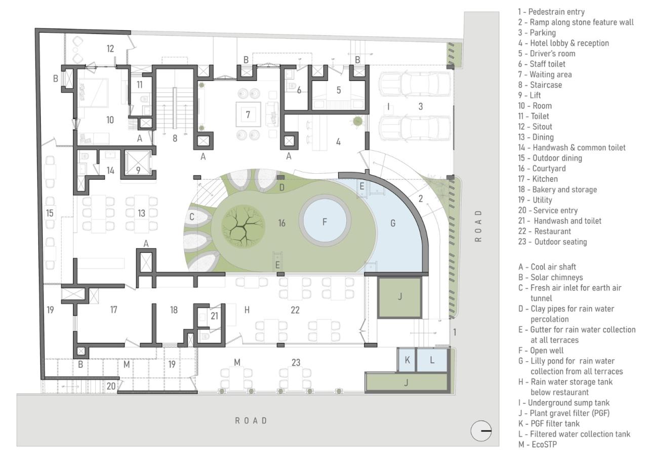 BIM建筑|本土材料与传统工艺,Sunyata 生态酒店 / Design Kacheri BIM建筑|本土材料与传统工艺,Sunyata 生态酒店 / Design Kacheri