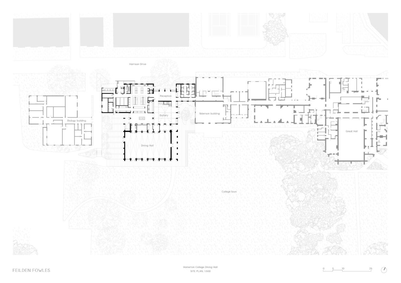 BIM建筑|复古绿釉,剑桥大学食堂 / Feilden Fowles BIM建筑|复古绿釉,剑桥大学食堂 / Feilden Fowles