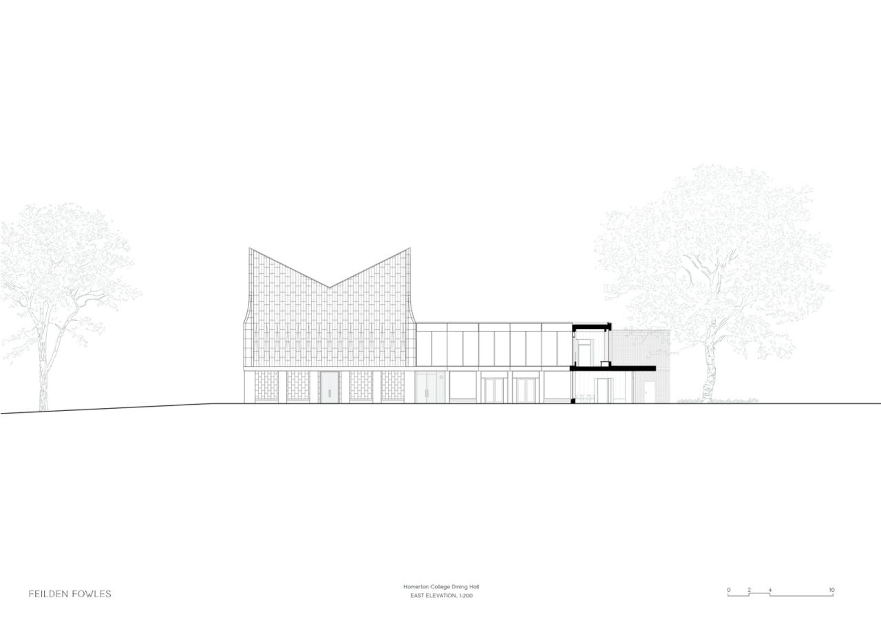 BIM建筑|复古绿釉,剑桥大学食堂 / Feilden Fowles BIM建筑|复古绿釉,剑桥大学食堂 / Feilden Fowles