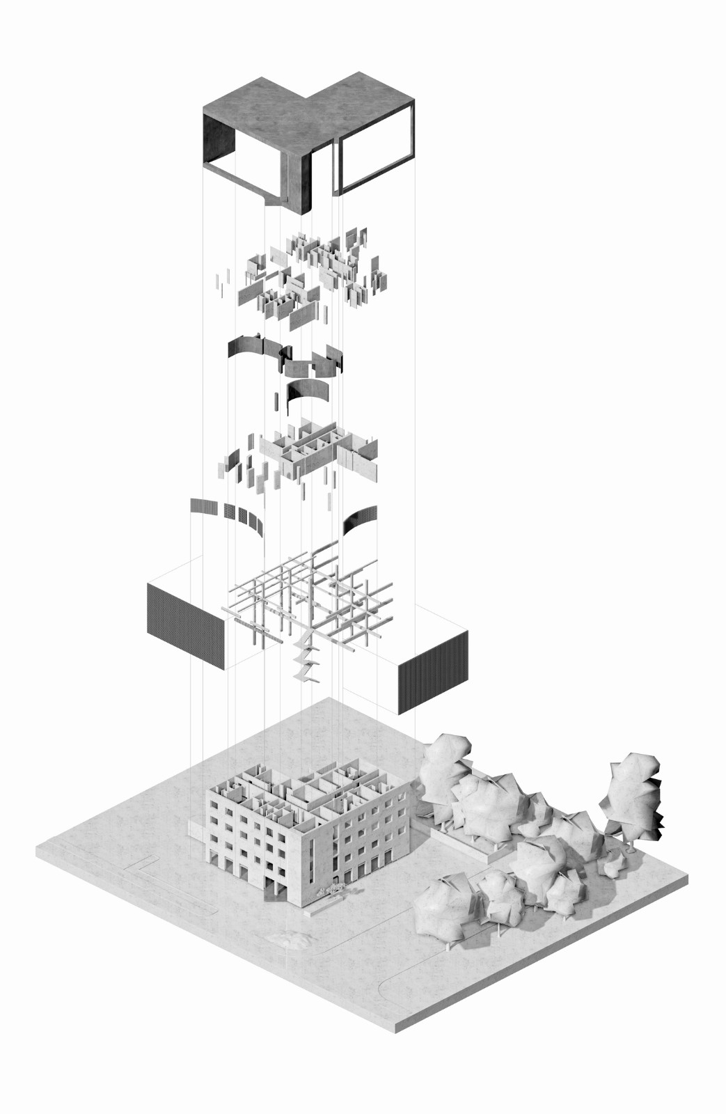 BIM建筑|内向理疗SPA,大庆 / 素造建筑 BIM建筑|内向理疗SPA,大庆 / 素造建筑