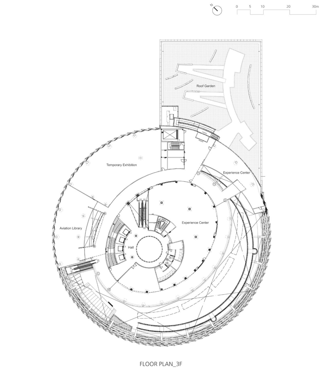 BIM建筑|地面‘涡轮机’,韩国国立航空博物馆 / Haeahn Architecture BIM建筑|地面‘涡轮机’,韩国国立航空博物馆 / Haeahn Architecture
