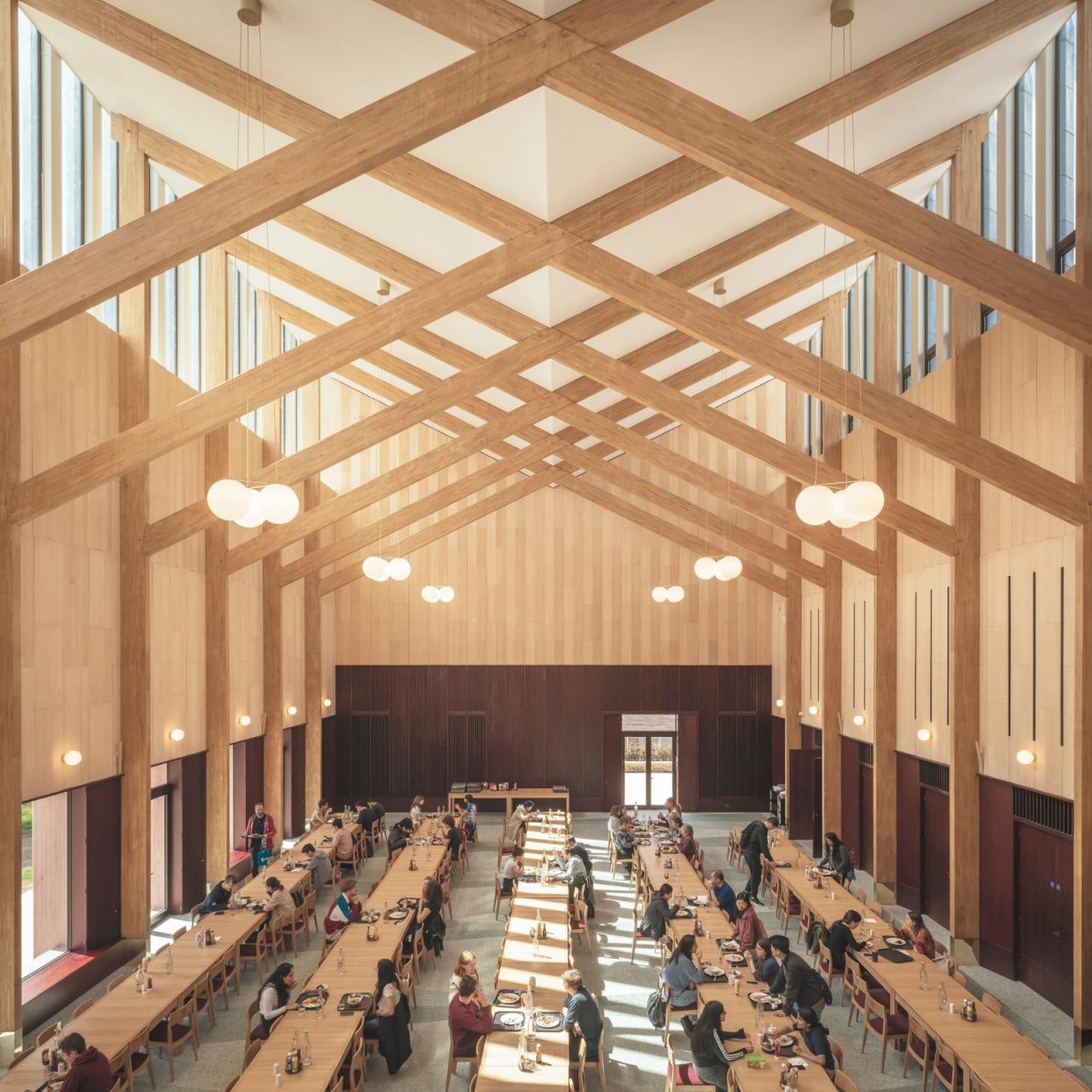 BIM建筑|复古绿釉,剑桥大学食堂 / Feilden Fowles BIM建筑|复古绿釉,剑桥大学食堂 / Feilden Fowles