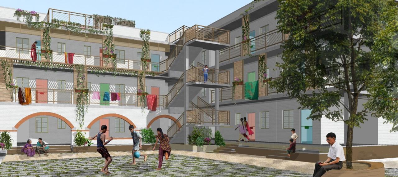 BIM建筑|Sanjaynagar 贫民窟重建项目 / Community Design Agency BIM建筑|Sanjaynagar 贫民窟重建项目 / Community Design Agency