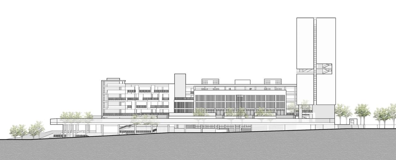 BIM建筑|链接与重塑:深圳南山麒麟中学改扩建工程 / 元本体工作室 BIM建筑|链接与重塑:深圳南山麒麟中学改扩建工程 / 元本体工作室