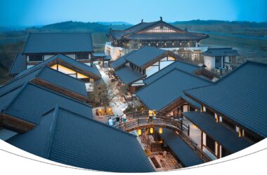 BIM建筑|现代视角下的新唐风演绎:长春世茂莲花山文旅小镇 / UA尤安设计-BIM建筑网