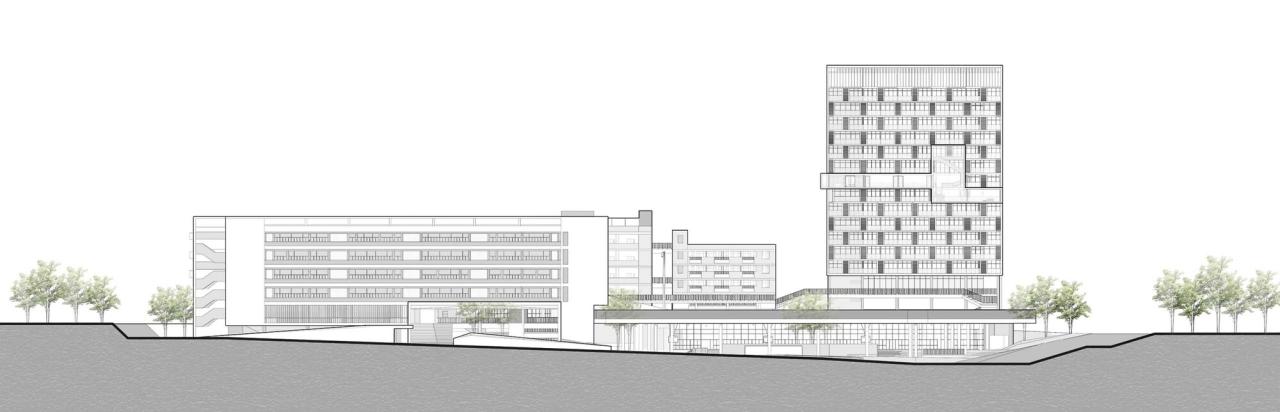 BIM建筑|链接与重塑:深圳南山麒麟中学改扩建工程 / 元本体工作室 BIM建筑|链接与重塑:深圳南山麒麟中学改扩建工程 / 元本体工作室