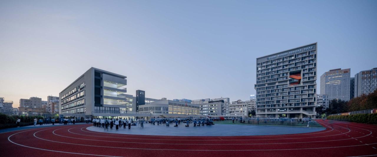BIM建筑|链接与重塑:深圳南山麒麟中学改扩建工程 / 元本体工作室 BIM建筑|链接与重塑:深圳南山麒麟中学改扩建工程 / 元本体工作室