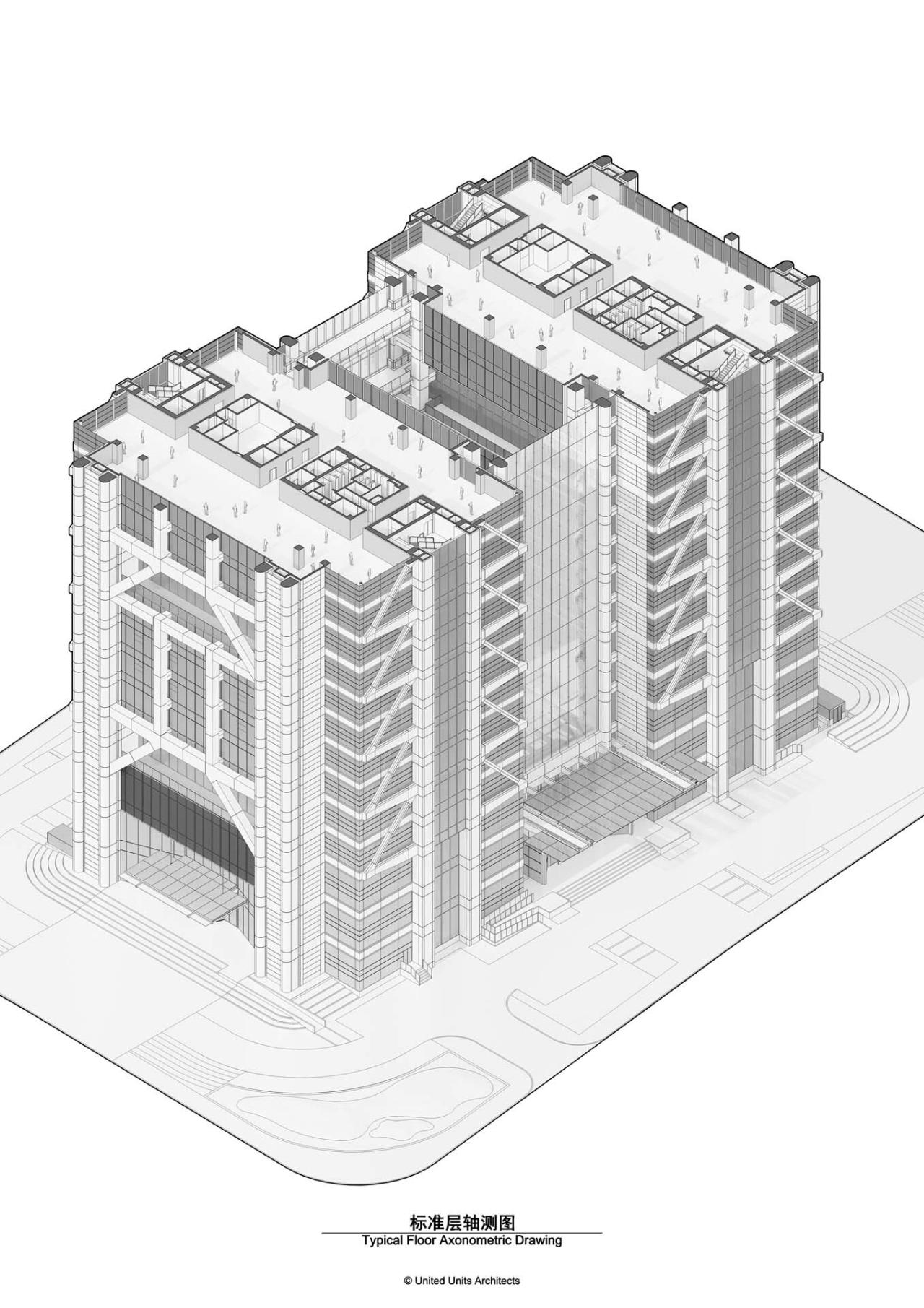 BIM建筑|双擎大厦:瑞丰数字金融中心 / UUA建筑师事务所 BIM建筑|双擎大厦:瑞丰数字金融中心 / UUA建筑师事务所