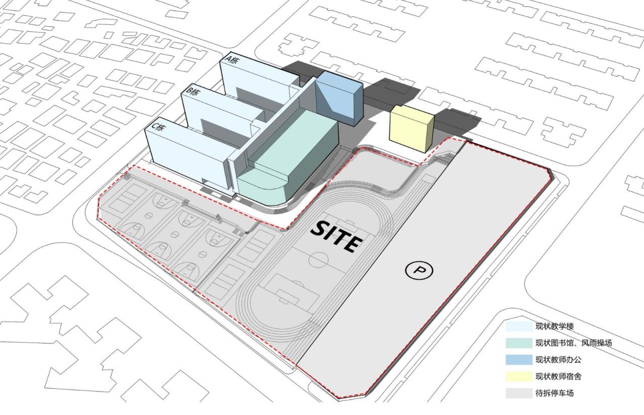 BIM建筑|链接与重塑:深圳南山麒麟中学改扩建工程 / 元本体工作室 BIM建筑|链接与重塑:深圳南山麒麟中学改扩建工程 / 元本体工作室