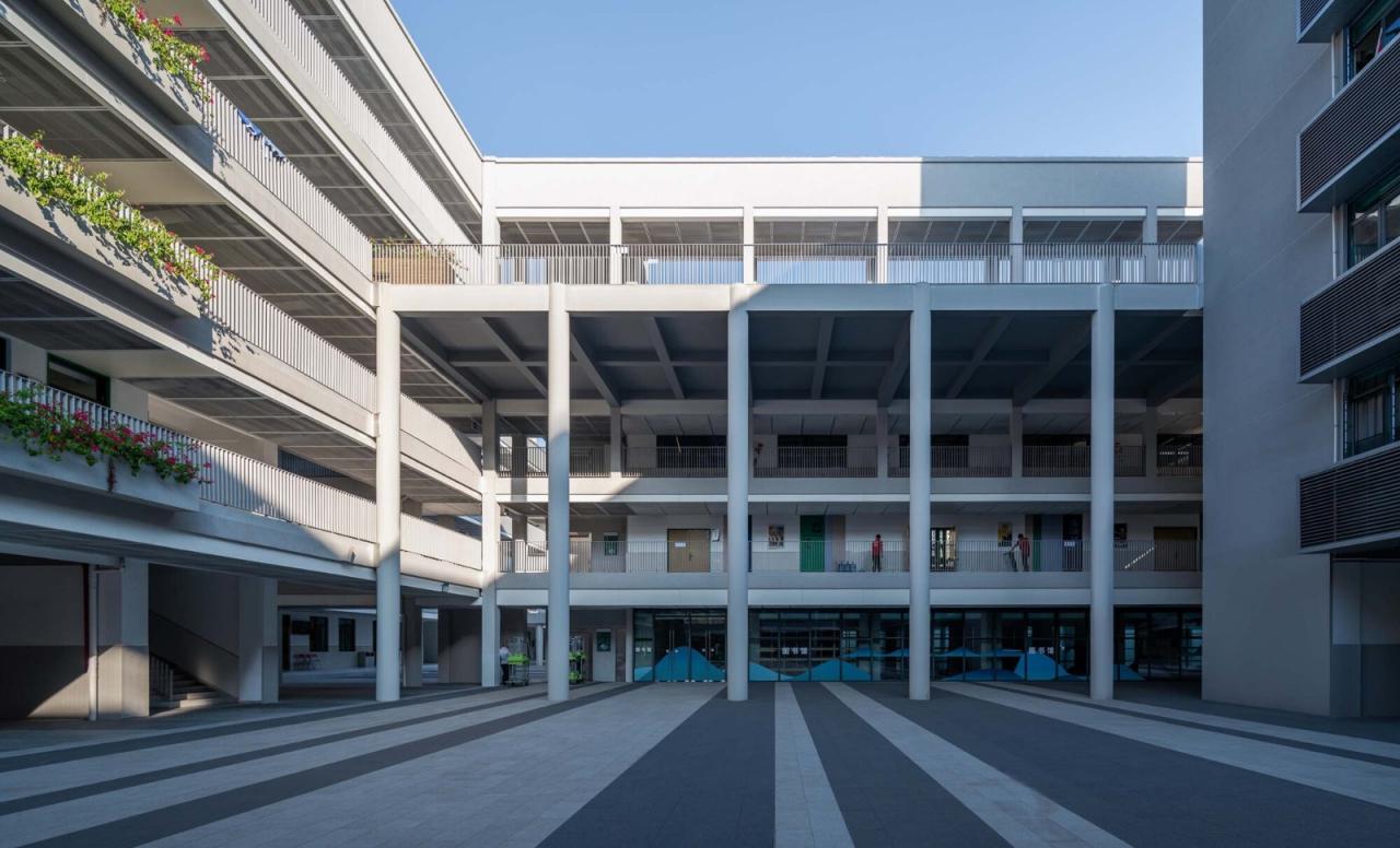 BIM建筑|链接与重塑:深圳南山麒麟中学改扩建工程 / 元本体工作室 BIM建筑|链接与重塑:深圳南山麒麟中学改扩建工程 / 元本体工作室