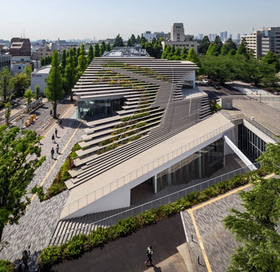 BIM建筑|隈研吾设计木制“看台”下的学生中心 BIM建筑|隈研吾设计木制“看台”下的学生中心