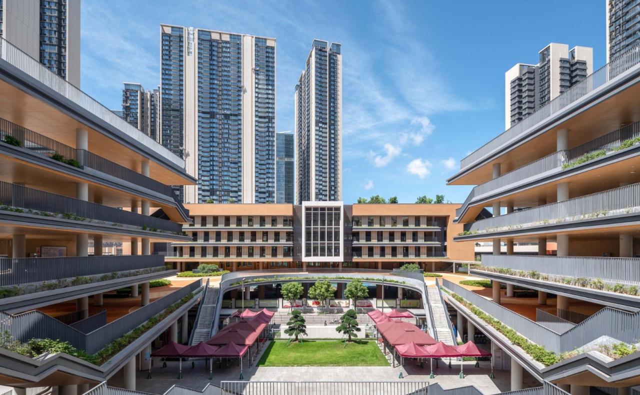 BIM建筑|深圳外国语学校宝安学校 / 华阳国际设计集团 BIM建筑|深圳外国语学校宝安学校 / 华阳国际设计集团