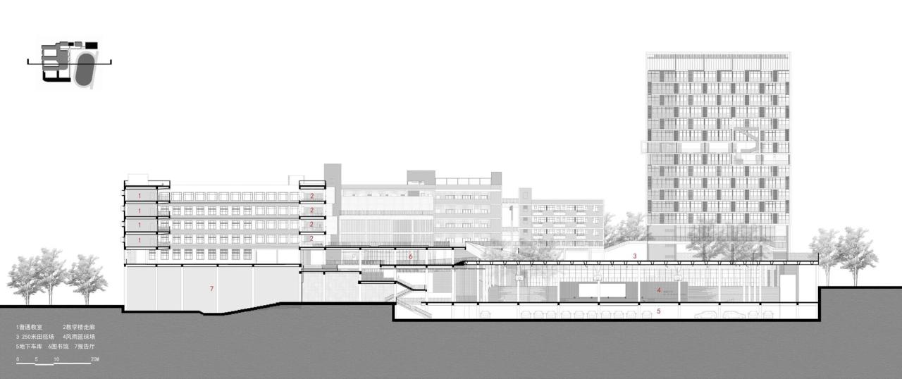 BIM建筑|链接与重塑:深圳南山麒麟中学改扩建工程 / 元本体工作室 BIM建筑|链接与重塑:深圳南山麒麟中学改扩建工程 / 元本体工作室