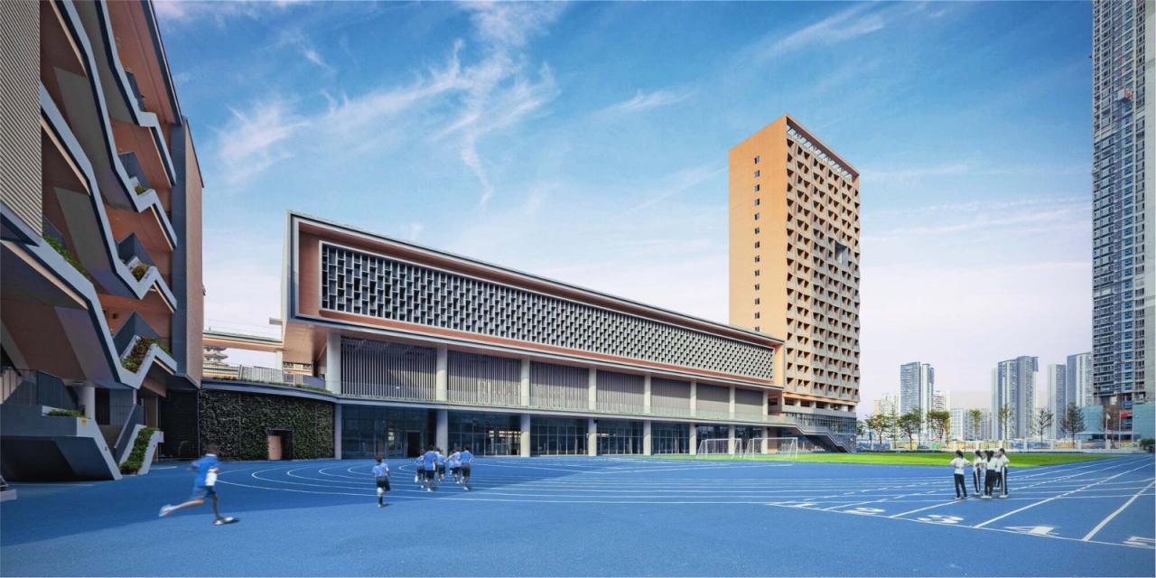 BIM建筑|深圳外国语学校宝安学校 / 华阳国际设计集团 BIM建筑|深圳外国语学校宝安学校 / 华阳国际设计集团
