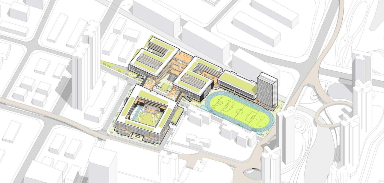 BIM建筑|深圳外国语学校宝安学校 / 华阳国际设计集团 BIM建筑|深圳外国语学校宝安学校 / 华阳国际设计集团