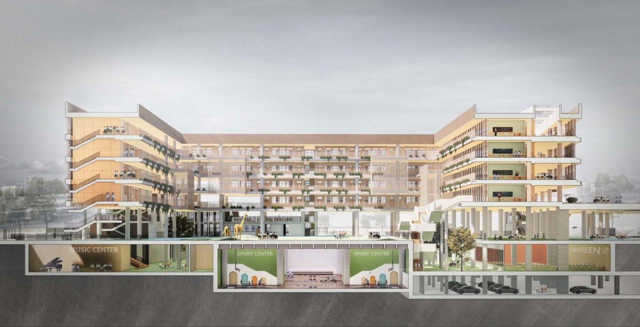 BIM建筑|深圳外国语学校宝安学校 / 华阳国际设计集团 BIM建筑|深圳外国语学校宝安学校 / 华阳国际设计集团
