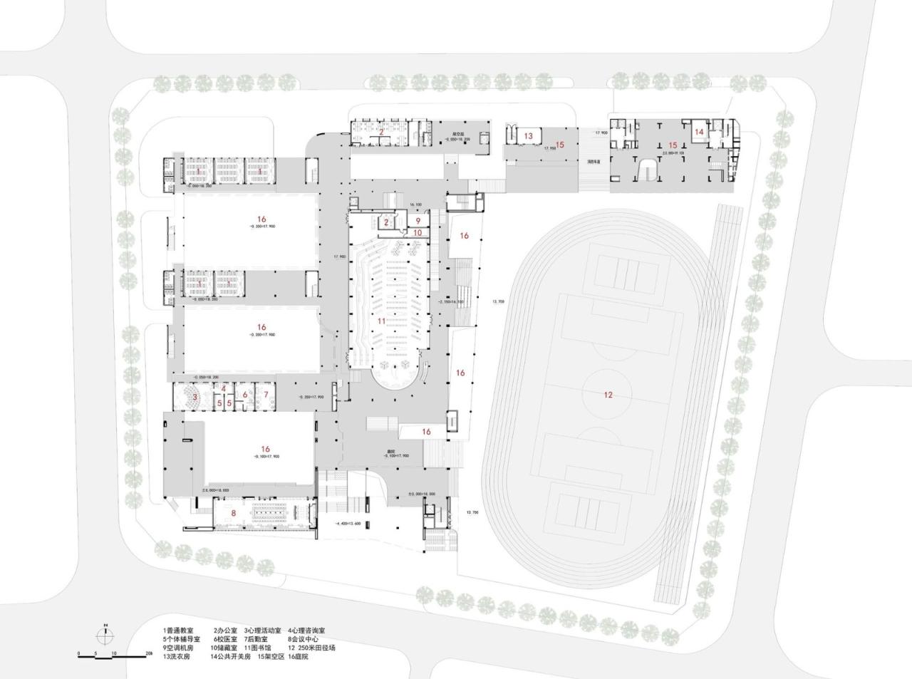 BIM建筑|链接与重塑:深圳南山麒麟中学改扩建工程 / 元本体工作室 BIM建筑|链接与重塑:深圳南山麒麟中学改扩建工程 / 元本体工作室