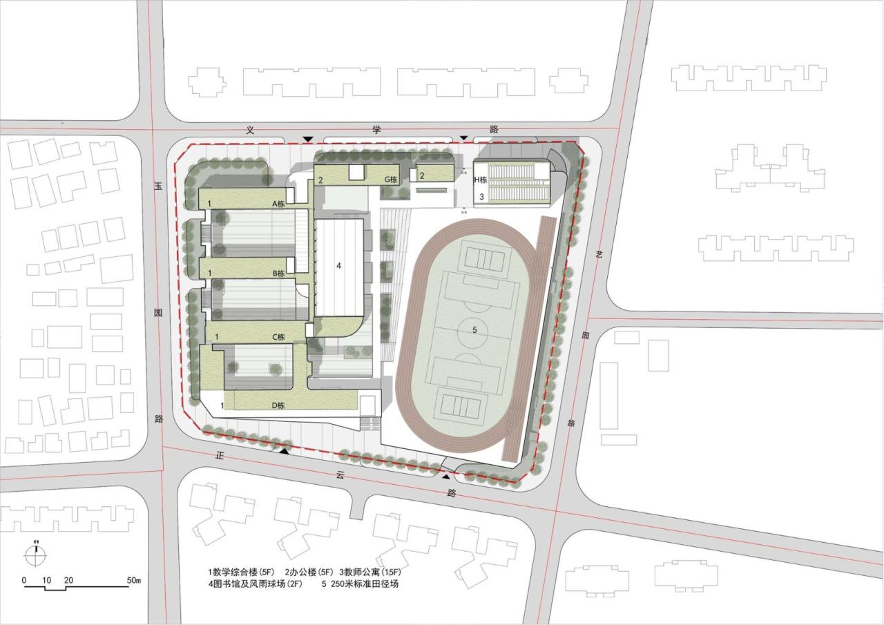 BIM建筑|链接与重塑:深圳南山麒麟中学改扩建工程 / 元本体工作室 BIM建筑|链接与重塑:深圳南山麒麟中学改扩建工程 / 元本体工作室