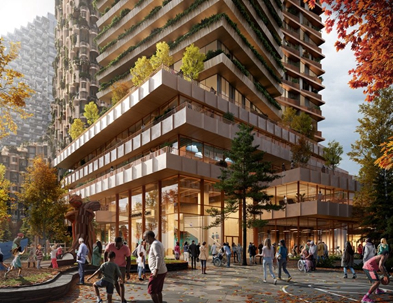 BIM建筑|阿贾耶为多伦多设计大型木质建筑 BIM建筑|阿贾耶为多伦多设计大型木质建筑