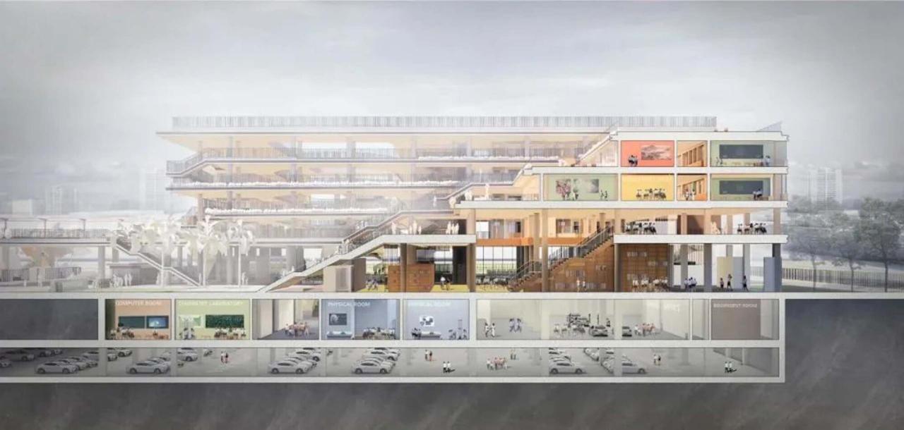 BIM建筑|深圳外国语学校宝安学校 / 华阳国际设计集团 BIM建筑|深圳外国语学校宝安学校 / 华阳国际设计集团