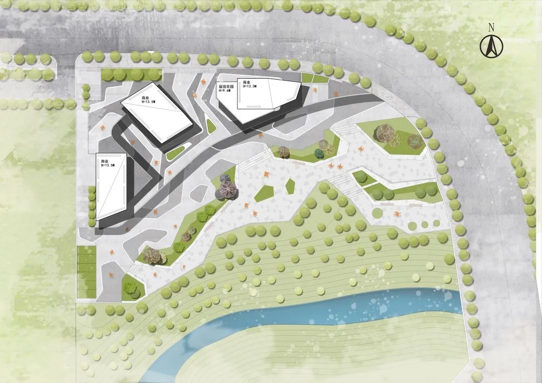 BIM建筑|重庆南岸区茶园中交漫山滨河商业,重庆 / 源道建筑 BIM建筑|重庆南岸区茶园中交漫山滨河商业,重庆 / 源道建筑