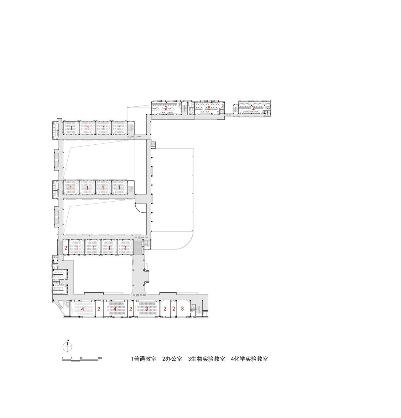 BIM建筑|链接与重塑:深圳南山麒麟中学改扩建工程 / 元本体工作室 BIM建筑|链接与重塑:深圳南山麒麟中学改扩建工程 / 元本体工作室