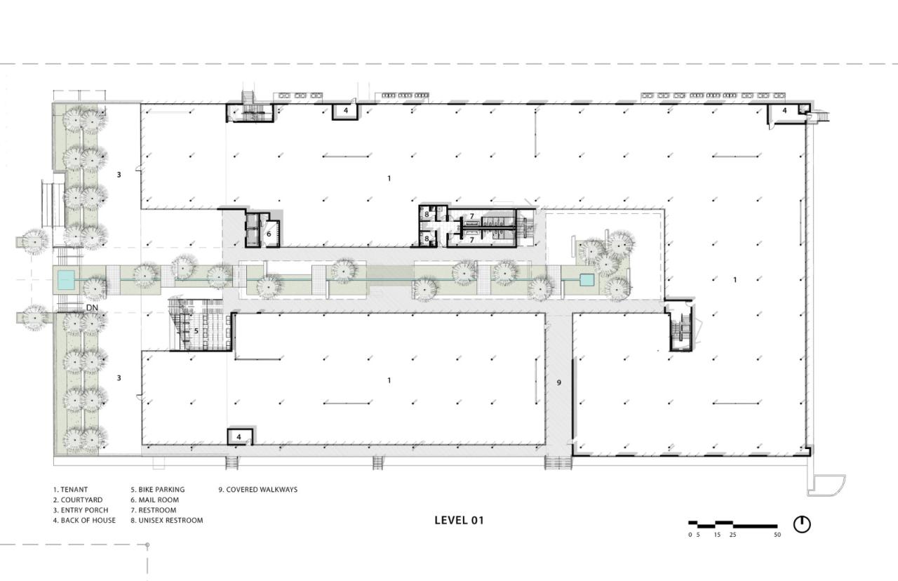 BIM建筑|Fifth + Tillery 办公大楼 / Gensler BIM建筑|Fifth + Tillery 办公大楼 / Gensler