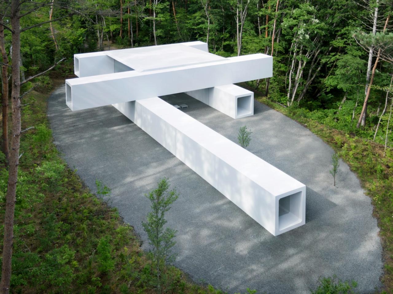 BIM建筑|日本长野极简酒店 Culvert,预制混凝土隧道 / nendo BIM建筑|日本长野极简酒店 Culvert,预制混凝土隧道 / nendo