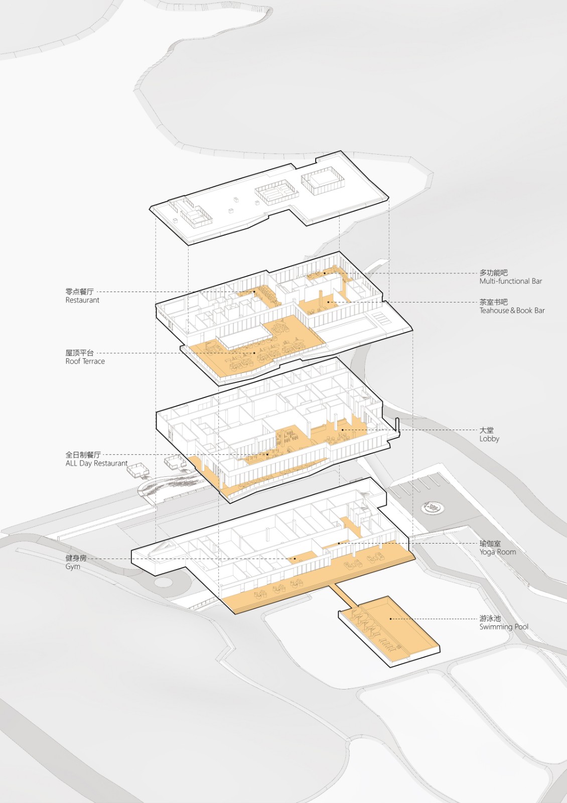 BIM建筑|归来兮桠溪庄园酒店综合接待中心 / 建识(北京)设计咨询有限公司 BIM建筑|归来兮桠溪庄园酒店综合接待中心 / 建识(北京)设计咨询有限公司