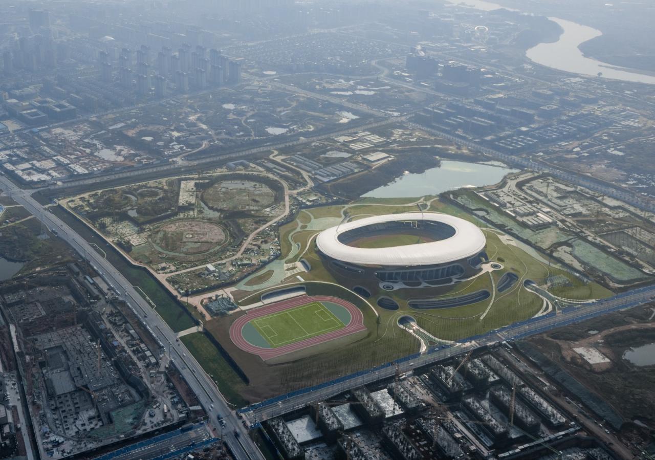 BIM建筑|全球最大覆土建筑群设计:“消失的体育场”/ MAD马岩松 BIM建筑|全球最大覆土建筑群设计:“消失的体育场”/ MAD马岩松