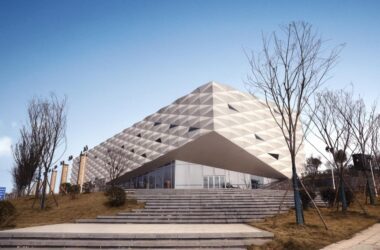 BIM建筑|漂浮的盒子:株洲汽博园营销中心 / 罗劲工作室-BIM建筑网