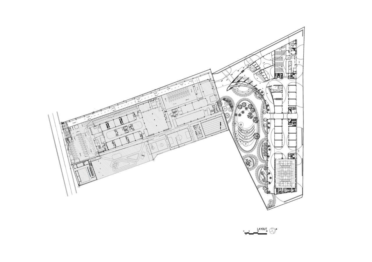 BIM建筑|扇形展开,泰国吞武里校园 SISB / Plan Architect BIM建筑|扇形展开,泰国吞武里校园 SISB / Plan Architect