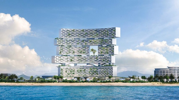BIM建筑|奥雷·舍人在三亚设计带空中花园的地平线酒店 BIM建筑|奥雷·舍人在三亚设计带空中花园的地平线酒店