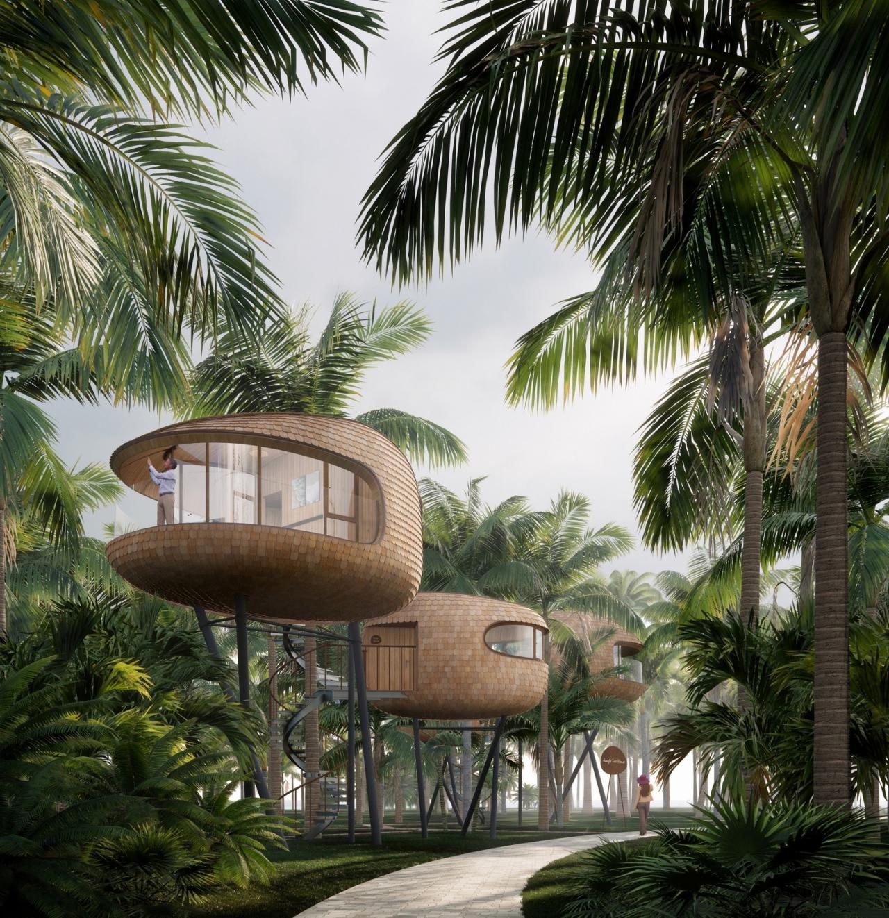 BIM建筑|丛林树屋:在加勒比海边做一场满是棕榈叶的梦 / 繁星建筑工作室 BIM建筑|丛林树屋:在加勒比海边做一场满是棕榈叶的梦 / 繁星建筑工作室