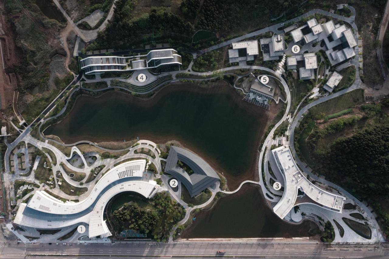 BIM建筑|建筑融于自然:眉山东部新城三中心一基地 / 大陆建筑设计 BIM建筑|建筑融于自然:眉山东部新城三中心一基地 / 大陆建筑设计