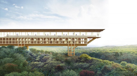 BIM建筑|坂茂设计海岛冥想静修所 BIM建筑|坂茂设计海岛冥想静修所
